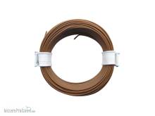 Schönwitz 51002 - 10 Meter Ring Miniaturkabel Litze LIFY 0,05mm² braun