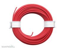 Schönwitz 51015 - 10 Meter Ring Miniaturkabel Litze flexibel LIY 0,25mm² rot