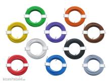 Schönwitz 51038 - 10x 10m Set Draht Kupferschaltdraht Schaltdraht 0,5mm 1-adrig