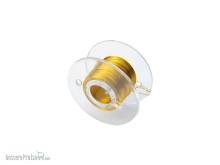 Schönwitz 51048 - 10m Spule Kupferlackdraht Lackdraht gelb 0,1mm extra dünn