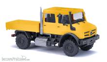 Busch 51080 - Mercedes-Benz Unimog U 5023 / Doppelkabine, Gelb FORMNEUHEIT