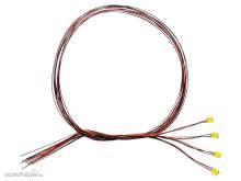 Schönwitz 51128 - 4 Stück DUO Bi-Color LED SMD 0605 warmweiß / rot mit Kupferlackdraht und gemeinsamer Anode
