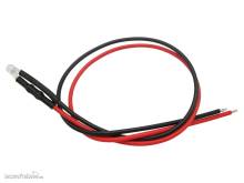 Schönwitz 51205 - 10 Stück LED 3mm klar mit Anschlusskabel und Widerstand rot