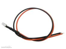 Schönwitz 51209 - 10 Stück LED 3mm klar mit Anschlusskabel und Widerstand orange