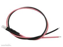 Schönwitz 51212 - 10 Stück LED 3mm klar mit Anschlusskabel und Widerstand pink