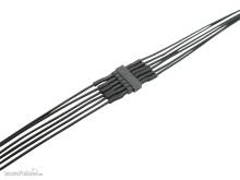 Schönwitz 51232 - 4 Stück Micro Steckverbinder 6-polig Stecker Buchse mit 0,04mm² Litze