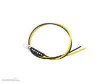 Schönwitz 51236 - 10 Stück LED 5mm klar mit Anschlusskabel und Widerstand gelb