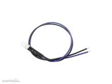 Schönwitz 51241 - 10 Stück LED 5mm klar mit Anschlusskabel und Widerstand violett UV