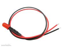 Schönwitz 51242 - 10 Stück LED 5mm eingefärbt mit Anschlusskabel und Widerstand rot diffus