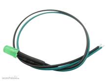 Schönwitz 51244 - 10 Stück LED 5mm eingefärbt mit Anschlusskabel und Widerstand grün diffus