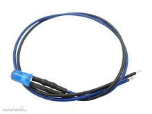 Schönwitz 51245 - 10 Stück LED 5mm eingefärbt mit Anschlusskabel und Widerstand blau diffus