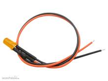 Schönwitz 51246 - 10 Stück LED 5mm eingefärbt mit Anschlusskabel und Widerstand orange diffus