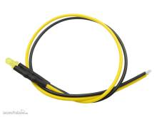 Schönwitz 51248 - 10 Stück LED 3mm eingefärbt mit Anschlusskabel und Widerstand gelb diffus
