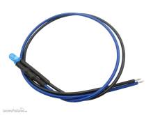 Schönwitz 51250 - 10 Stück LED 3mm eingefärbt mit Anschlusskabel und Widerstand blau diffus