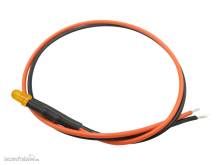 Schönwitz 51251 - 10 Stück LED 3mm eingefärbt mit Anschlusskabel und Widerstand orange diffus