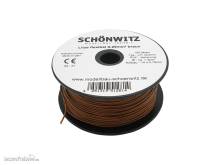 Schönwitz 51281 - 100 Meter Miniaturkabel Litze flexibel LIY 0,25mm² braun