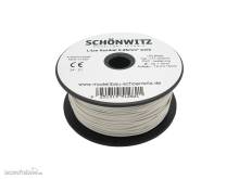 Schönwitz 51282 - 100 Meter Miniaturkabel Litze flexibel LIY 0,25mm² weiß