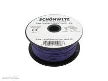 Schönwitz 51283 - 100 Meter Miniaturkabel Litze flexibel LIY 0,25mm² violett lila