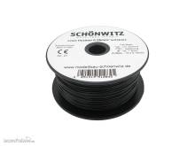 Schönwitz 51284 - 100 Meter Miniaturkabel Litze flexibel LIY 0,25mm² schwarz