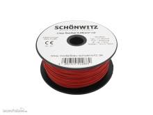 Schönwitz 51286 - 100 Meter Miniaturkabel Litze flexibel LIY 0,25mm² rot