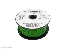 Schönwitz 51288 - 100 Meter Miniaturkabel Litze flexibel LIY 0,25mm² grün