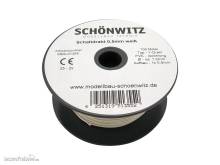 Schönwitz 51355 - 100 Meter Draht Kupferschaltdraht Schaltdraht 0,5mm 1-adrig weiß