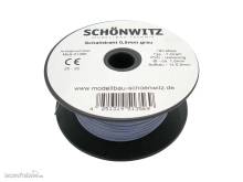 Schönwitz 51356 - 100 Meter Draht Kupferschaltdraht Schaltdraht 0,5mm 1-adrig grau
