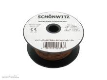 Schönwitz 51357 - 100 Meter Draht Kupferschaltdraht Schaltdraht 0,5mm 1-adrig braun