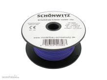 Schönwitz 51358 - 100 Meter Draht Kupferschaltdraht Schaltdraht 0,5mm 1-adrig violett / lila