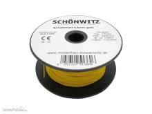 Schönwitz 51360 - 100 Meter Draht Kupferschaltdraht Schaltdraht 0,5mm 1-adrig gelb