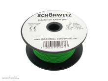 Schönwitz 51361 - 100 Meter Draht Kupferschaltdraht Schaltdraht 0,5mm 1-adrig grün