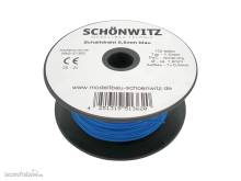 Schönwitz 51362 - 100 Meter Draht Kupferschaltdraht Schaltdraht 0,5mm 1-adrig blau