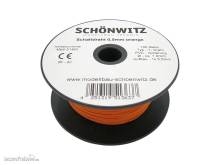 Schönwitz 51363 - 100 Meter Draht Kupferschaltdraht Schaltdraht 0,5mm 1-adrig orange