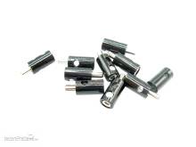 Schönwitz 51399 - 10 Stück Querlochstecker Bananenstecker 2,6mm schwarz