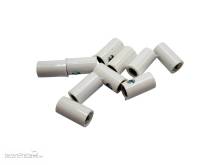 Schönwitz 51404 - 10 Stück Querlochstecker Buchse Kupplung Muffe 2,6mm weiß