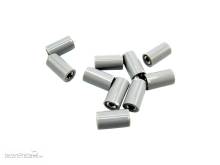 Schönwitz 51407 - 10 Stück Querlochstecker Buchse Kupplung Muffe 2,6mm grau