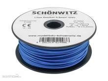 Schönwitz 51498 - 50 Meter Miniaturkabel Litze LIY 0,50mm² blau
