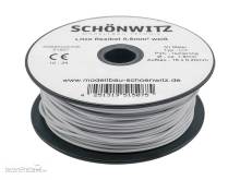 Schönwitz 51507 - 50 Meter Miniaturkabel Litze LIY 0,50mm² weiß