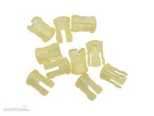 Schönwitz 51513 - 10 Stück LED Kappen 3mm gelb transparent