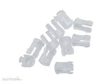 Schönwitz 51514 - 10 Stück LED Kappen 3mm weiß transparent