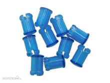Schönwitz 51517 - 10 Stück LED Kappen 5mm blau transparent