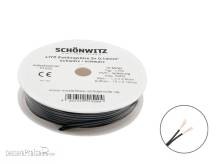 Schönwitz 51520 - 10m LIYZ Doppellitze Zwillingslitze 2x 0,14mm² schwarz