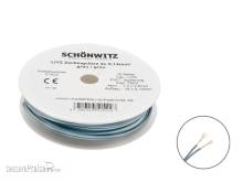 Schönwitz 51522 - 10m LIYZ Doppellitze Zwillingslitze 2x 0,14mm² grau