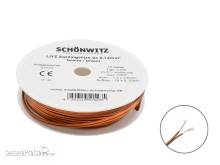 Schönwitz 51523 - 10m LIYZ Doppellitze Zwillingslitze 2x 0,14mm² braun