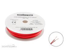 Schönwitz 51525 - 10m LIYZ Doppellitze Zwillingslitze 2x 0,14mm² rot