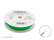Schönwitz 51527 - 10m LIYZ Doppellitze Zwillingslitze 2x 0,14mm² grün