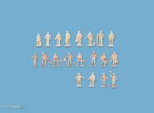 Peco 5156 - Verschiedene unbemalte Figuren Set A