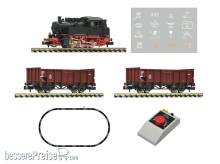 Fleischmann 5160002 - Analog Start Set: Dampflokomotive BR 80 mit Güterzug