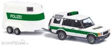 Busch 51936 - Land Rover Discovery Polizei + Anhänger
