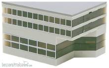 Herpa 519632 - Flughafengebäude: Nebengebäude (hoch)